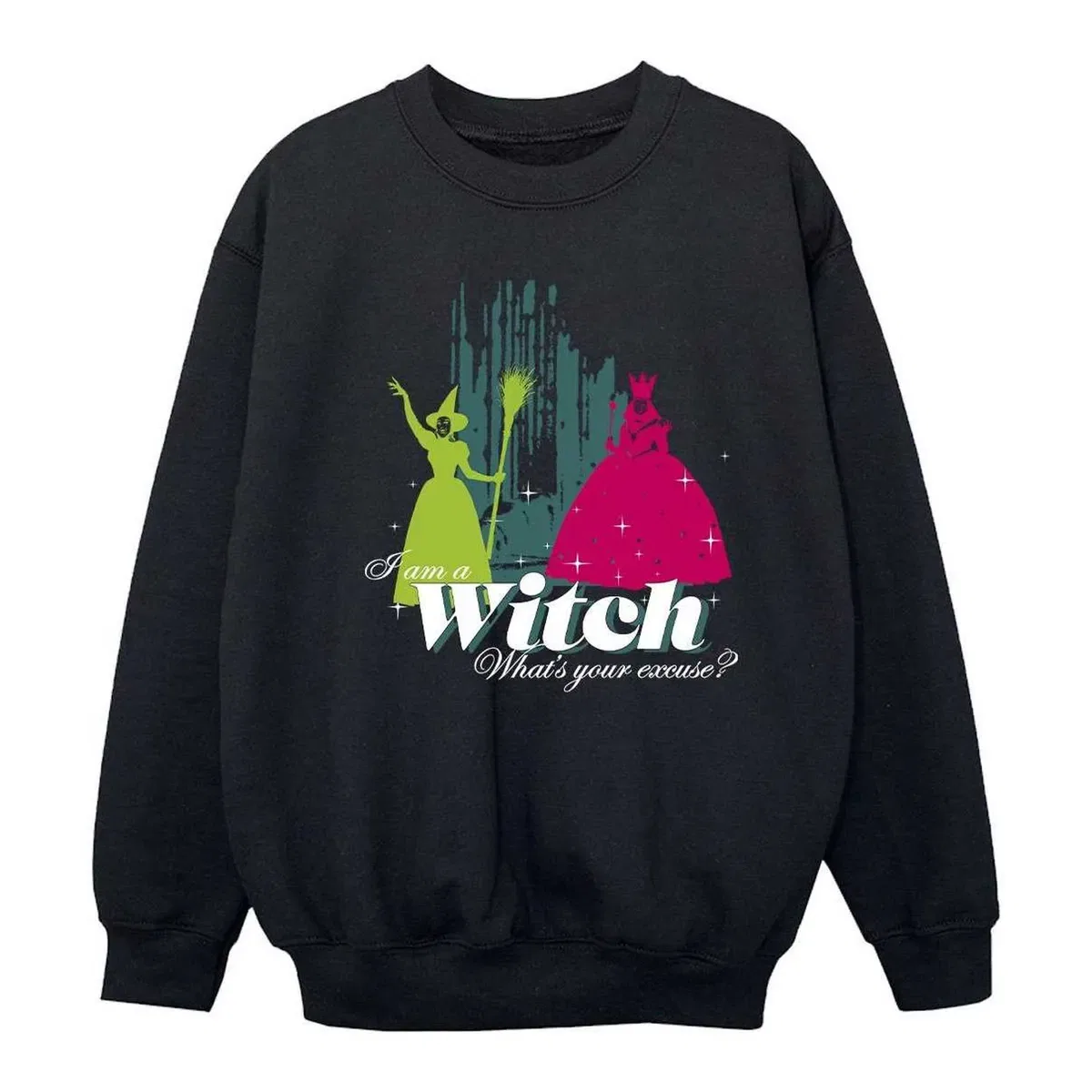 Свитшот с принтом Wicked Witch The Wizard Of Oz, Black
