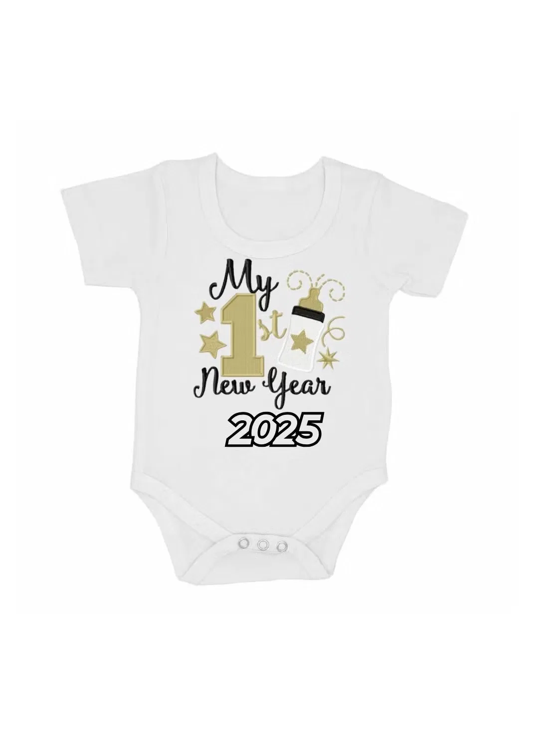 Printshop4Me Боди-комбинезон с коротким рукавом для новорожденных, белый