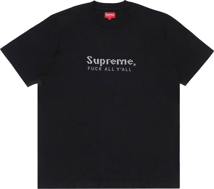 

Футболка Supreme Gold Bars Tee 'Black', черный