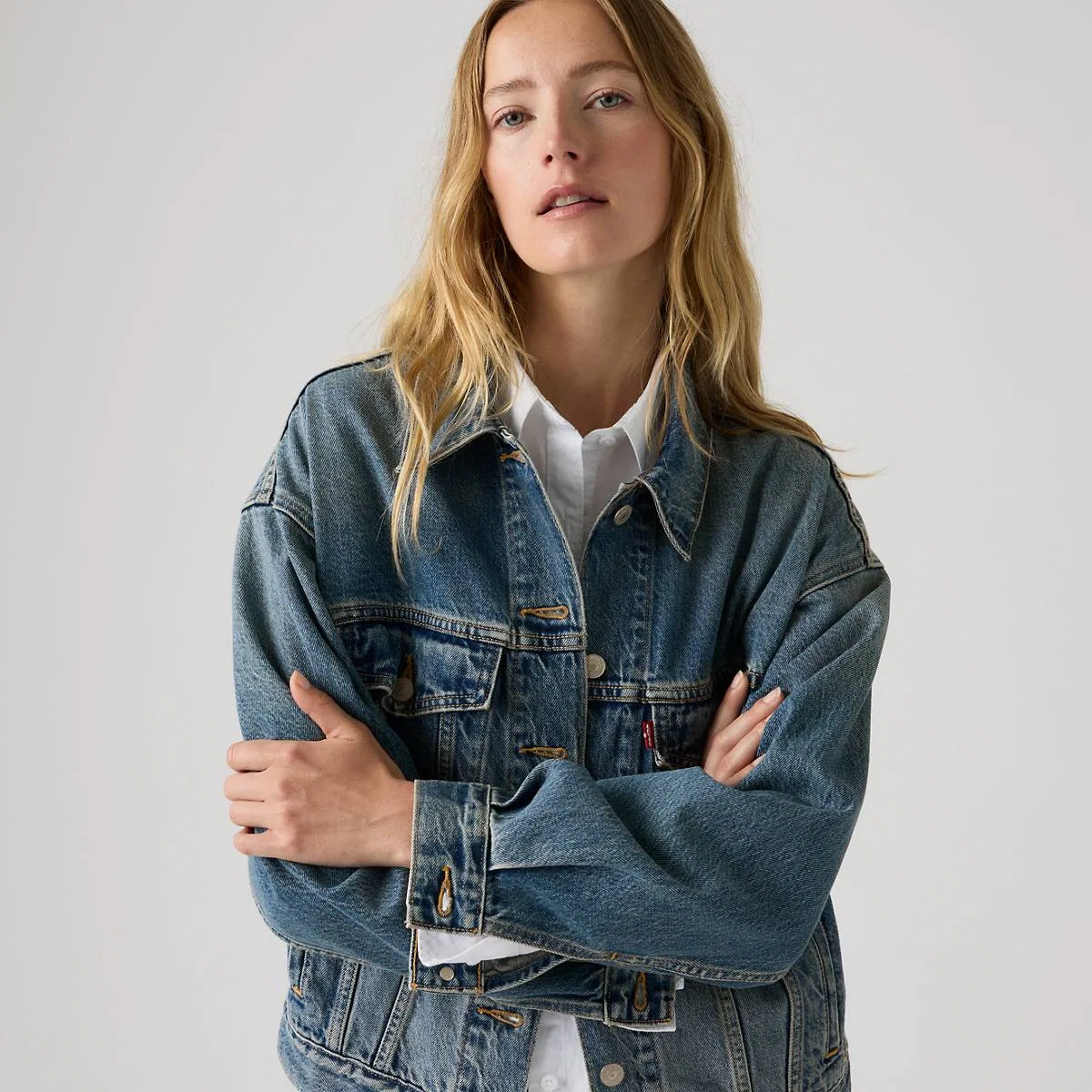 Куртка дальнобойщика 90-х Levi's, Chop Chop - Medium Wash — фото 2