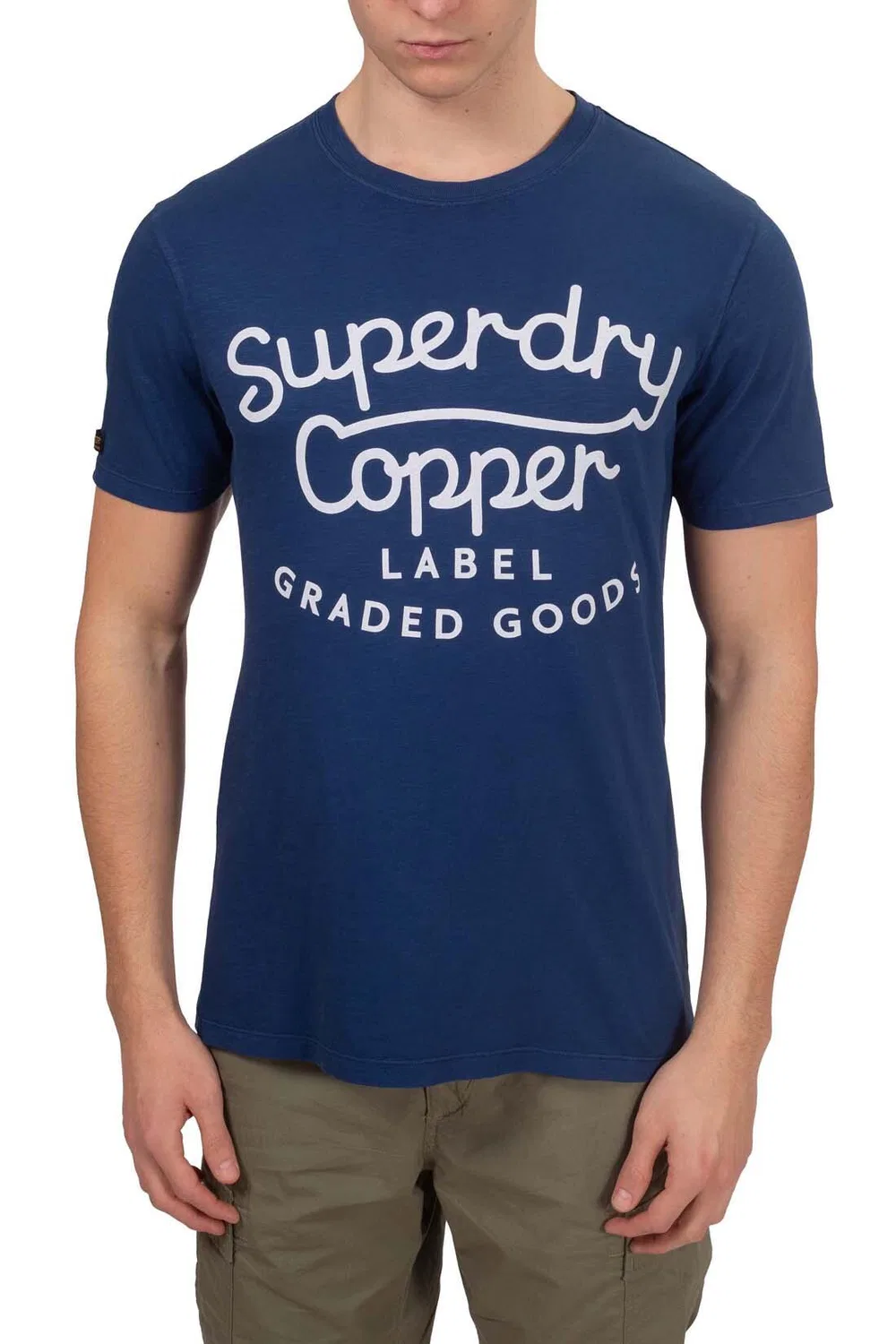 Мужская футболка с логотипом Superdry, Blau — фото 2
