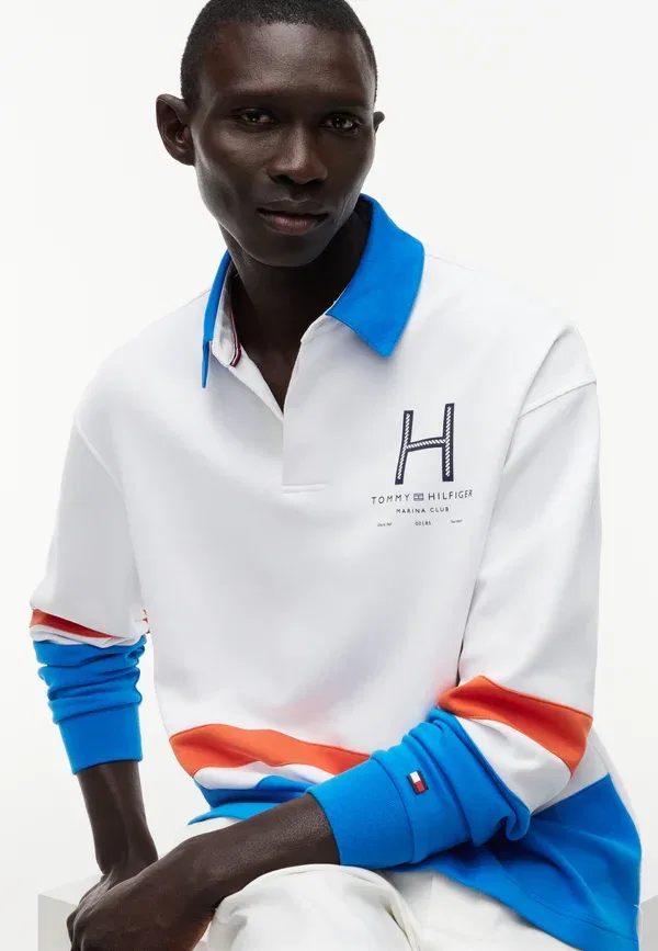 Свитшот из хлопка и полиамида Sail rugby, Tommy Hilfiger, White/Multi, белый/мультиколор — фото 4
