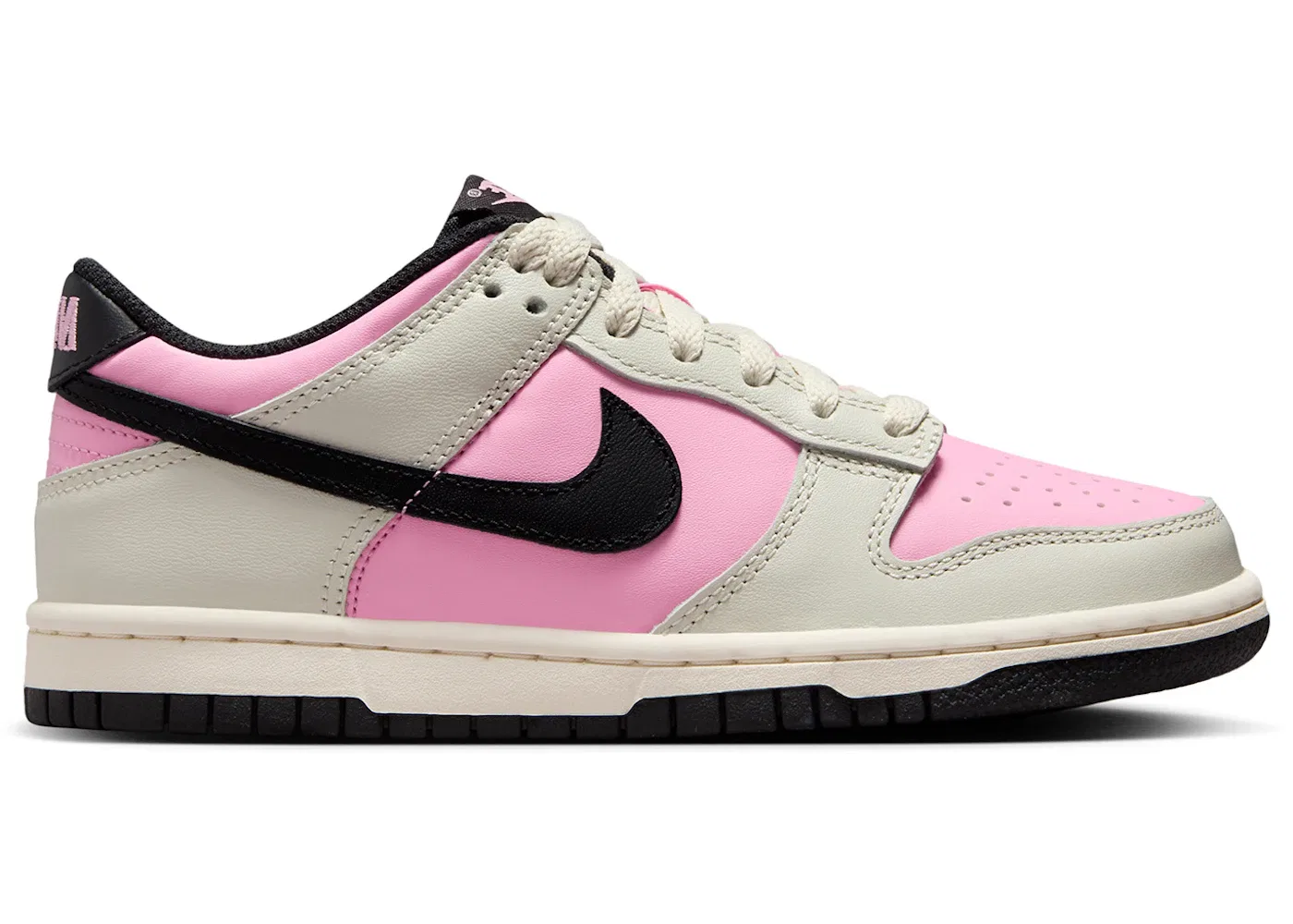 Детские кеды Nike Dunk Low Pink Rise Light Orewood Brown Pale Ivory Black, Pink Rise/Light Orewood Brown/Pale Ivory/Black