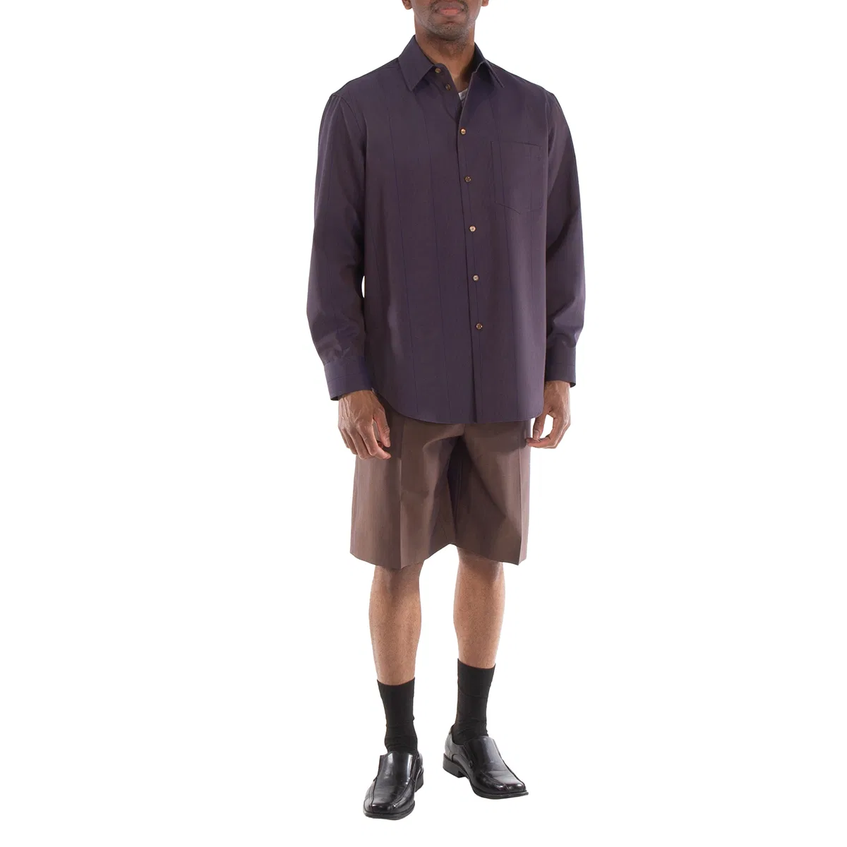 Рубашка Burberry Striped Wool Button Down Shirt Burberry — фото 3