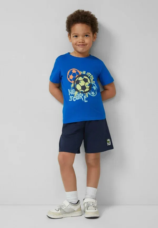 Комплект: футболка с принтом и брюки спортивные, T-shirt set, S.Oliver, Royal Blue, синий