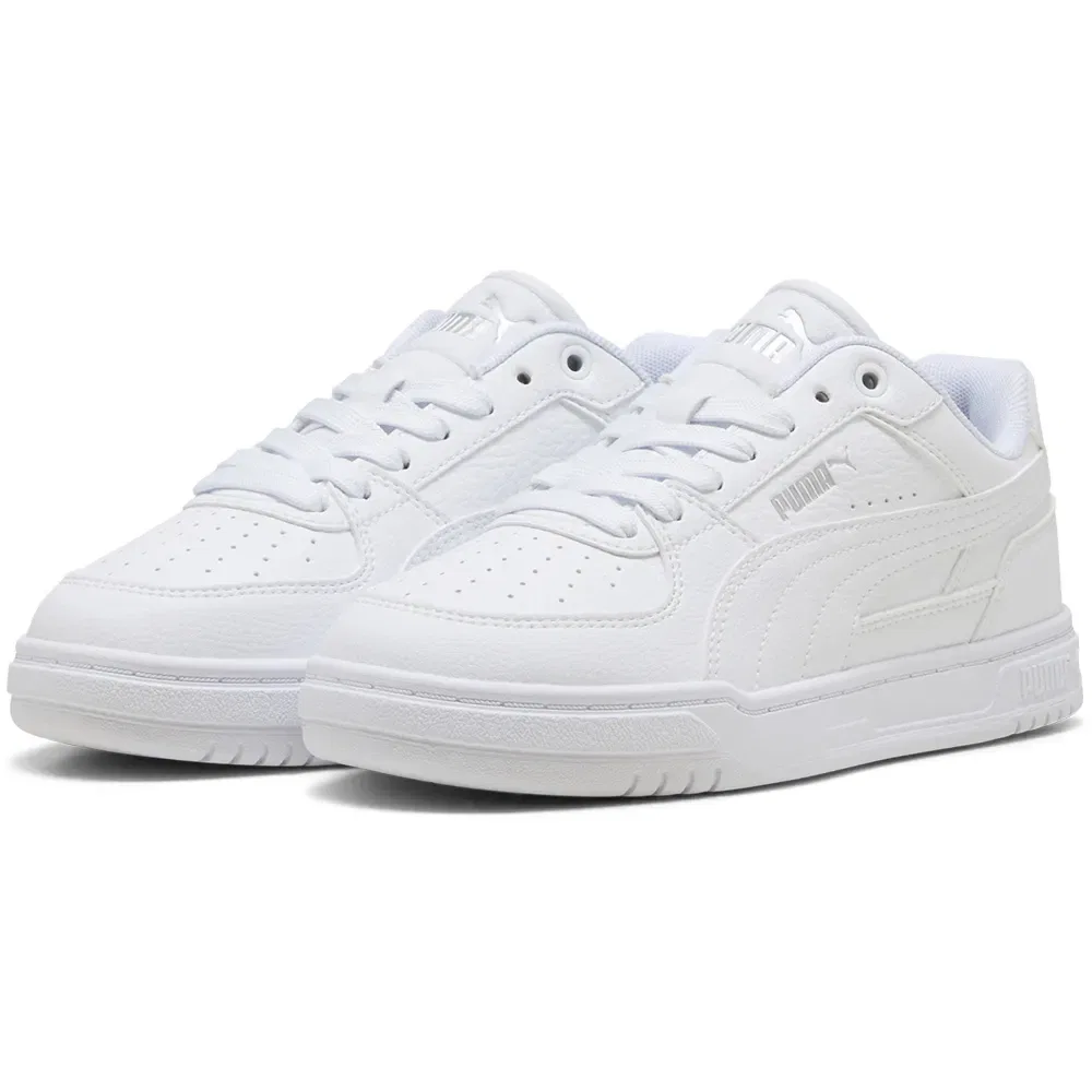 Детские кроссовки для девочек с верхом из экокожи Caven III Puma, White — фото 2