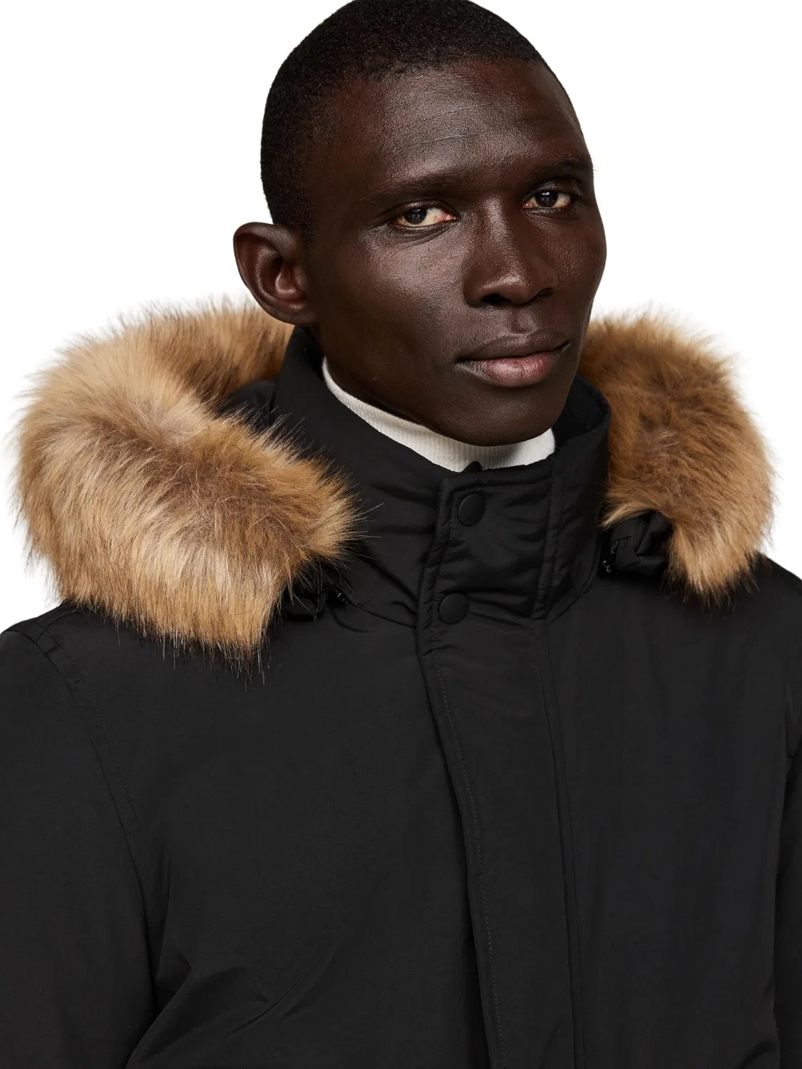 Мужская куртка-бомбер с капюшоном Rockie Down Tommy Hilfiger, Black (Black) — фото 3