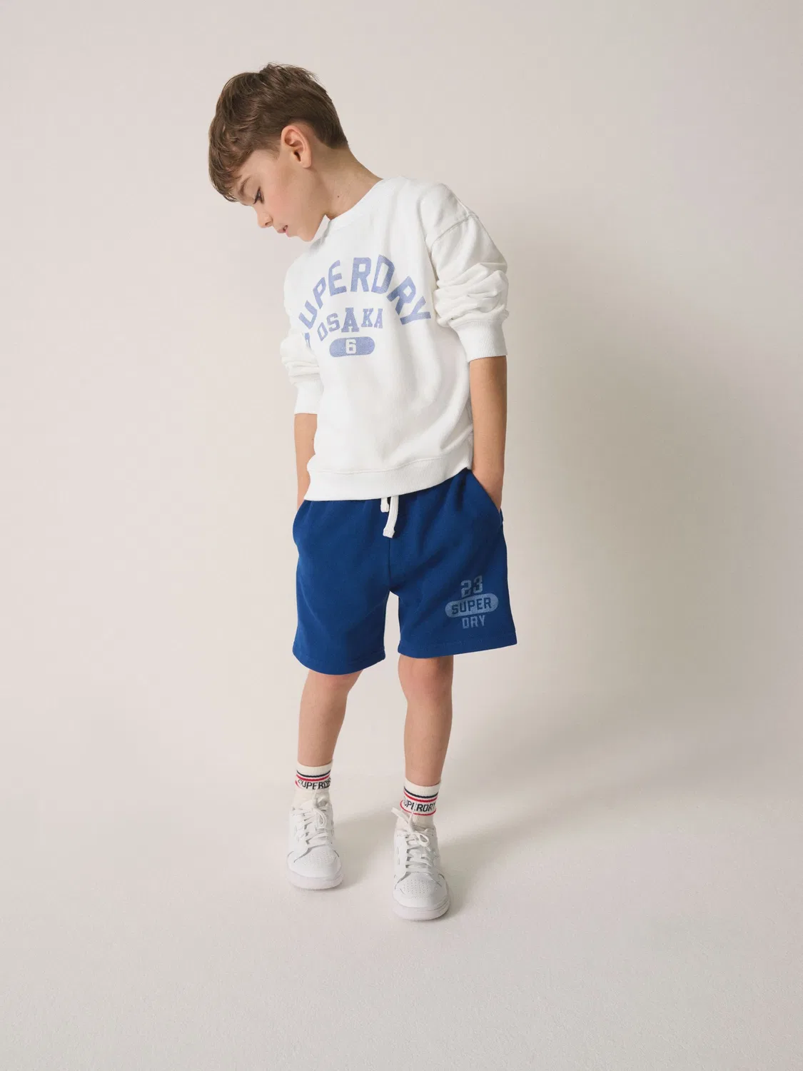 Спортивный костюм Superdry White/Blue