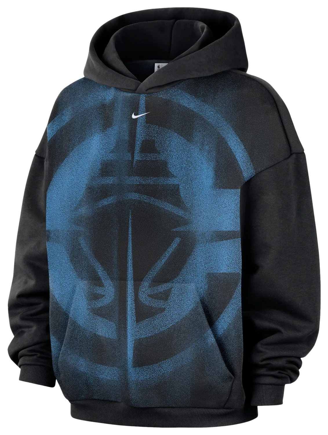 Мужская толстовка с технологией Therma-FIT Clippers Basketball Icon Hoodie Nike, черно-белый — фото 4