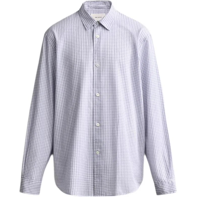 Мужская рубашка с лацканами Blue/Light Purple ZARA