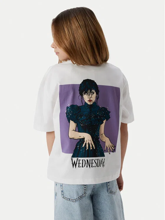Футболка standard fit Farra Wednesday Name It, белый — фото 2