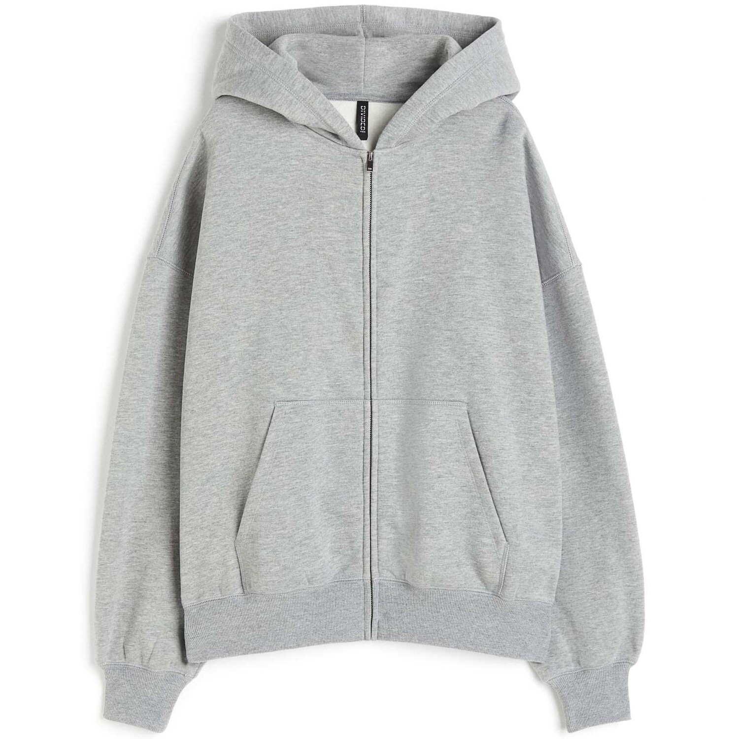 

Толстовка H&M Oversized Hooded, светло-серый