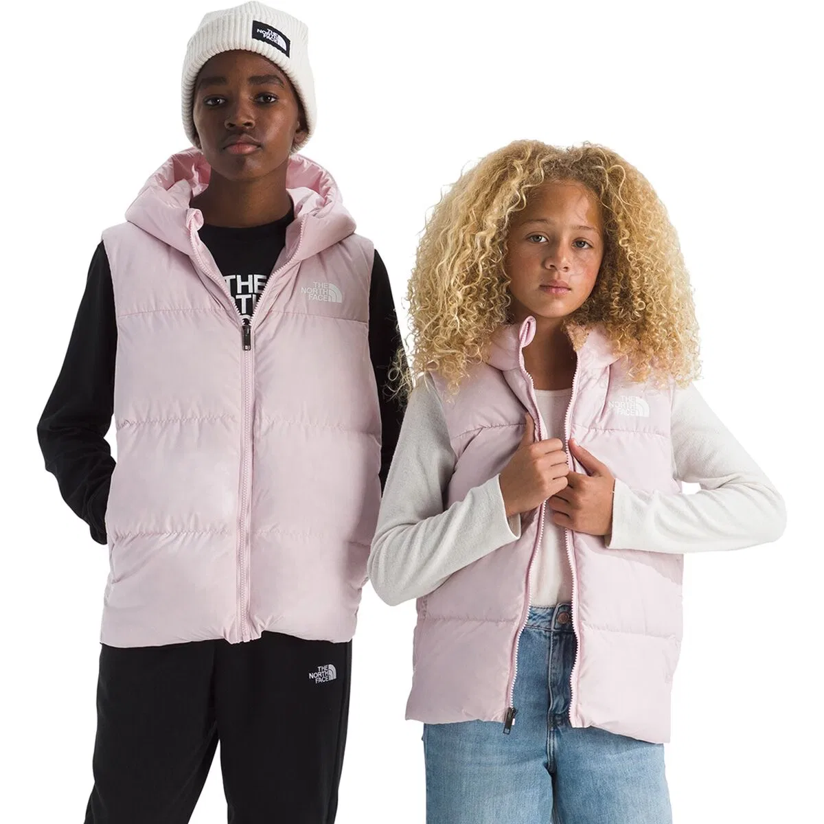 Детская безрукавка с наполнителем North Down Hooded The North Face, Pale Blossom