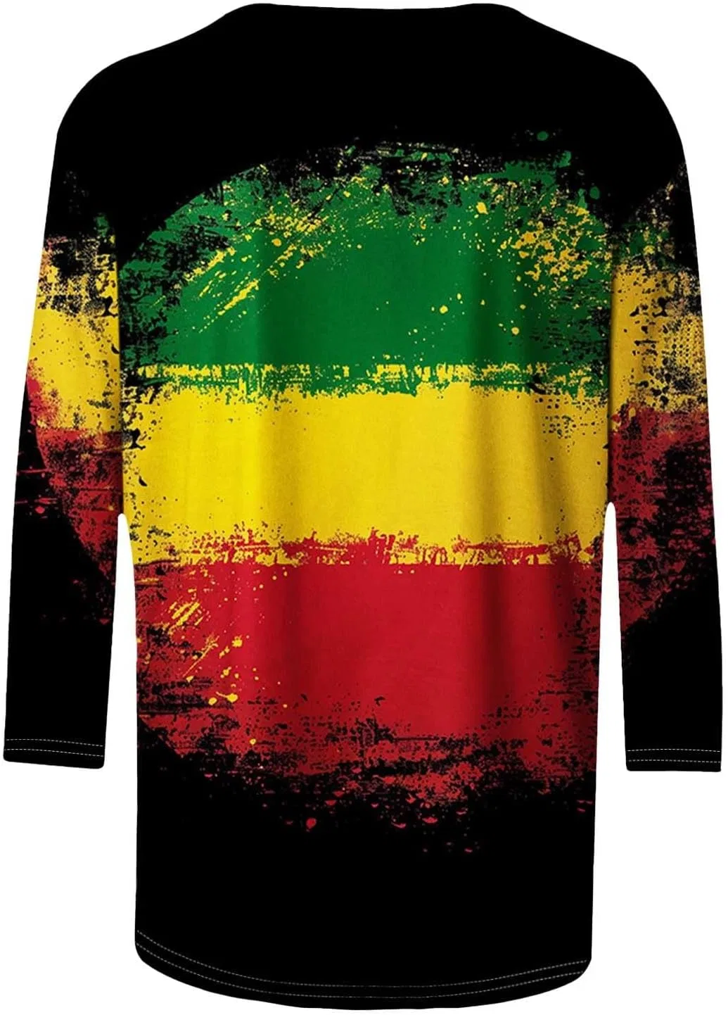 Женская футболка с длинным рукавом 3/4 Black History, Multicolor — фото 4