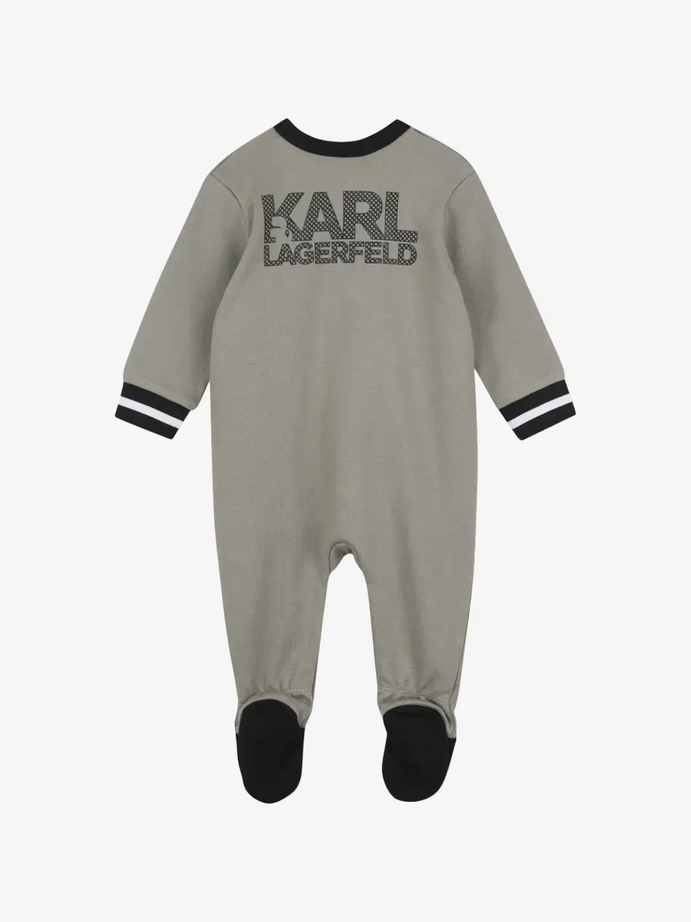 Пижама с логотипом Karl Lagerfeld Kids, серый — фото 4