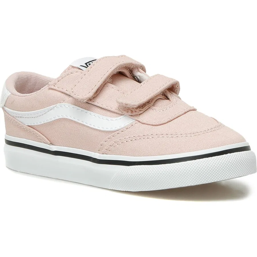 Детские кроссовки на липучках Brooklyn V Vans, Пудровый — фото 2