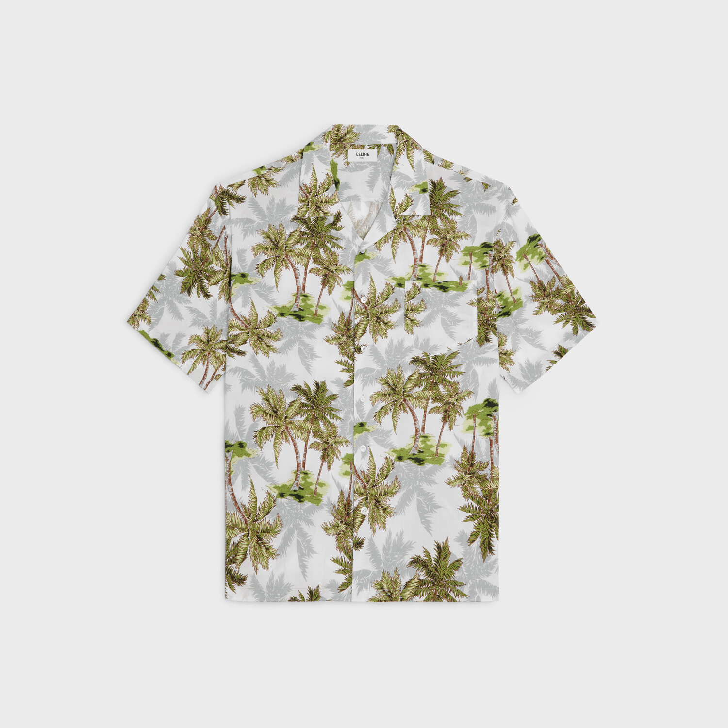 

Рубашка CELINE Hawaiian, зеленый/белый