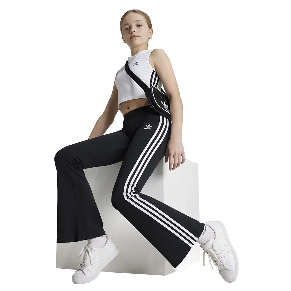 Детские леггинсы с принтом Adicolor Adidas Originals, Black — фото 4