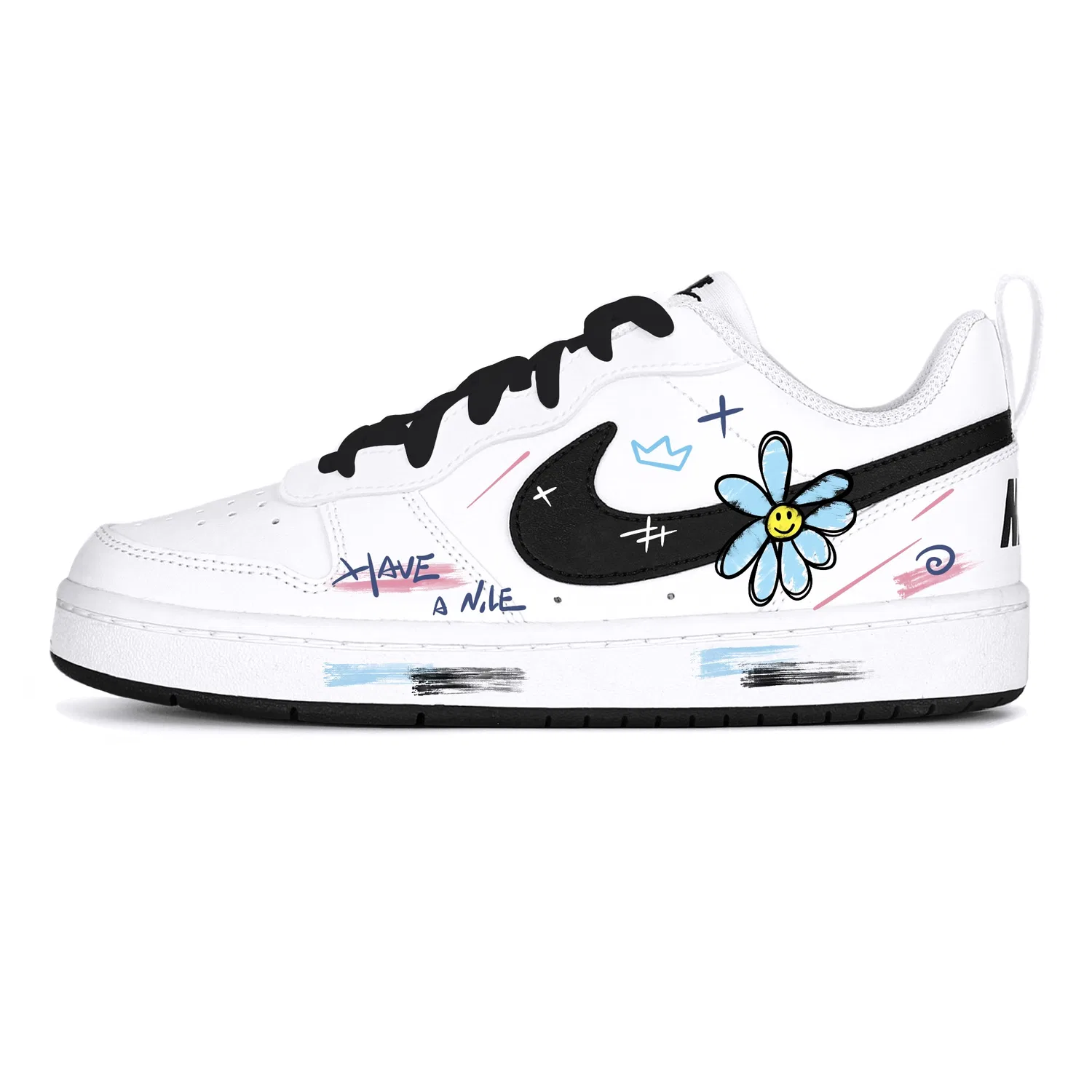 Детские кроссовки для скейтбординга Court Borough, Nike, Black