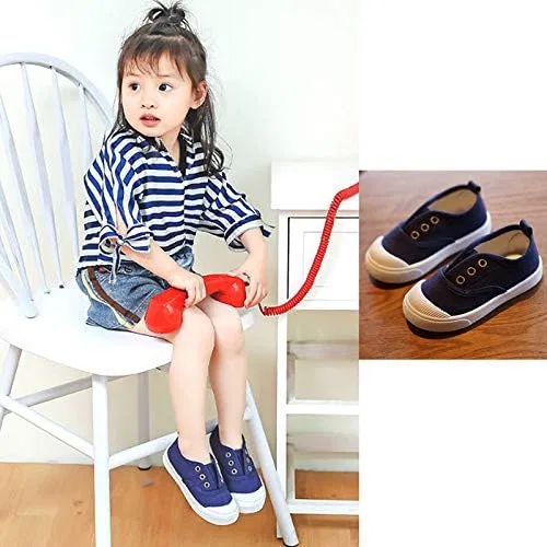Детские кеды для девочек на шнуровке Van Caro Lobagve, Navy Blue — фото 4