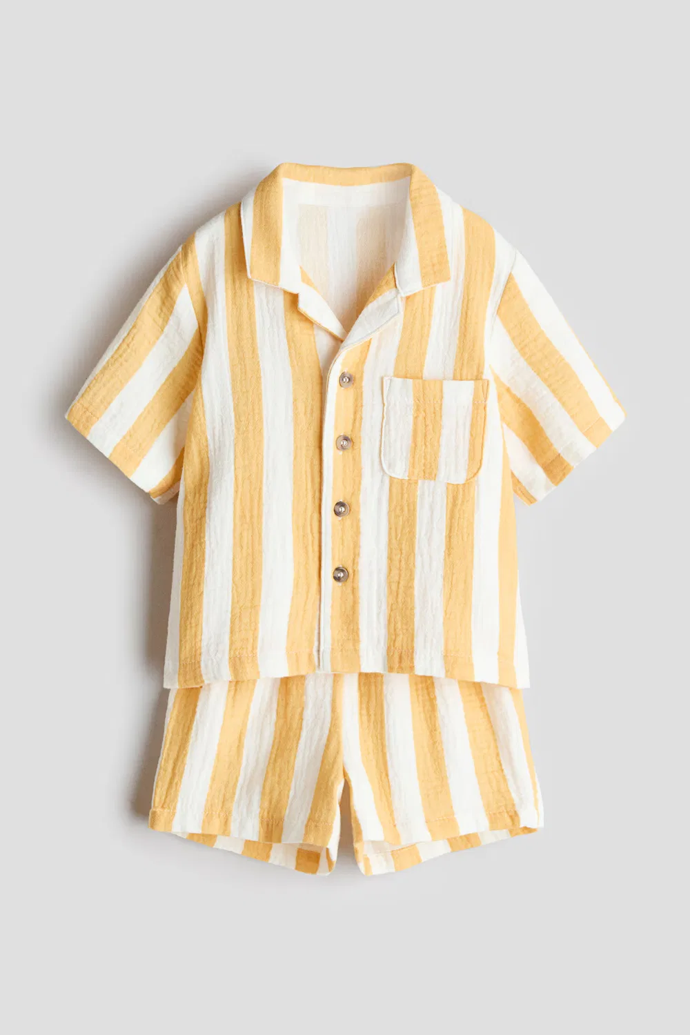 Комбинезон H&M, Gelb/Weiß Gestreift
