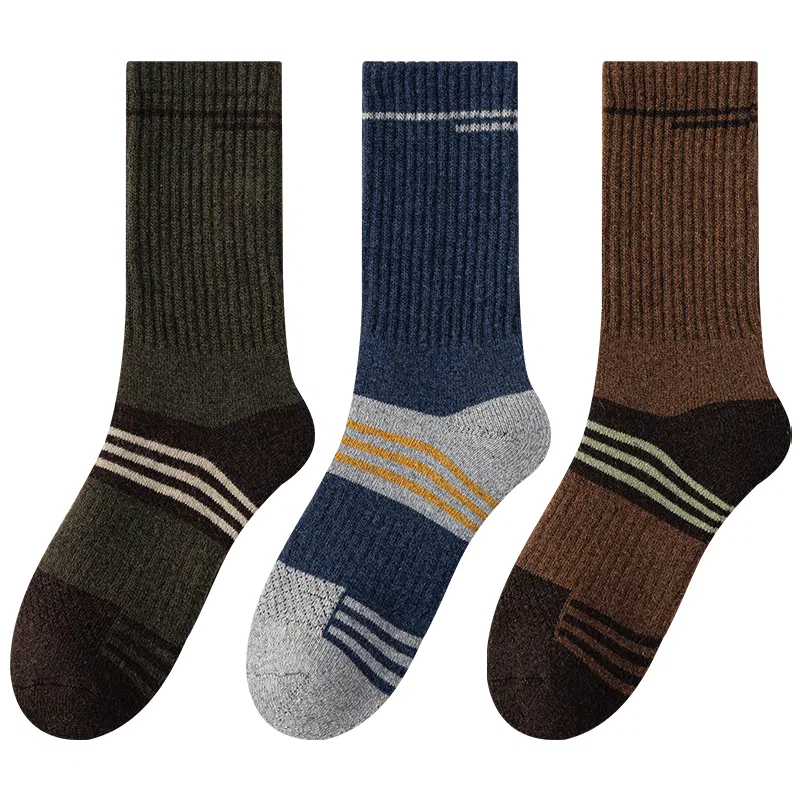 Детские носки с пайетками 3 пары (Army Green+Denim Blue+Dark Brown) MIIOW