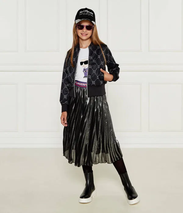 Детские кожаные ботинки Stivaletti di pelle Karl Lagerfeld Kids, черный — фото 2