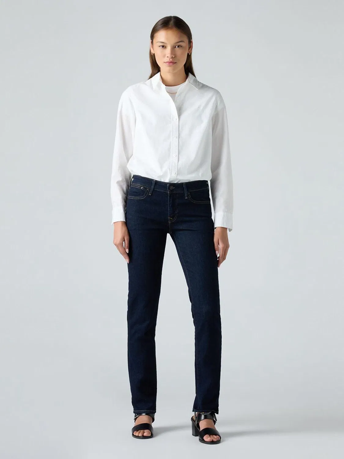Джинсы slim fit с прорезными карманами Levi's, синие — фото 4