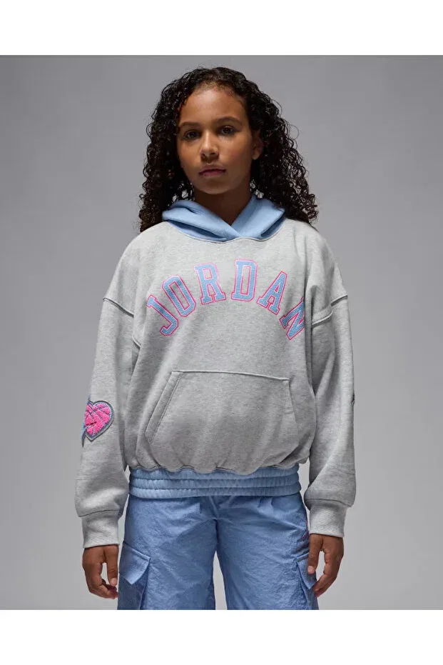 Детская толстовка для девочек с принтом JDG Blue Jeans & Bling PO Hoody Nike, G2H
