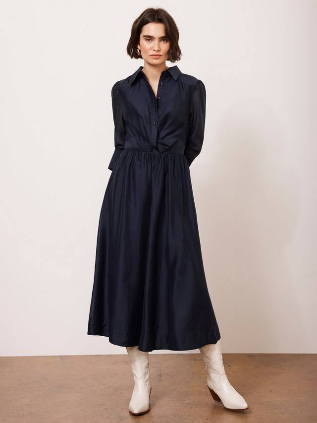 

Платье миди с изюминкой Mint Velvet, черный