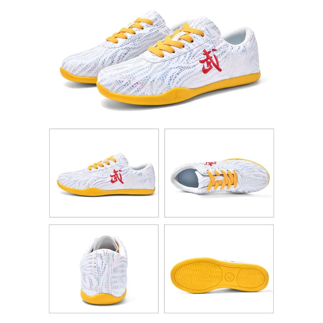 Детские кроссовки для единоборств дышащие Martial Arts Shoes, White — фото 4
