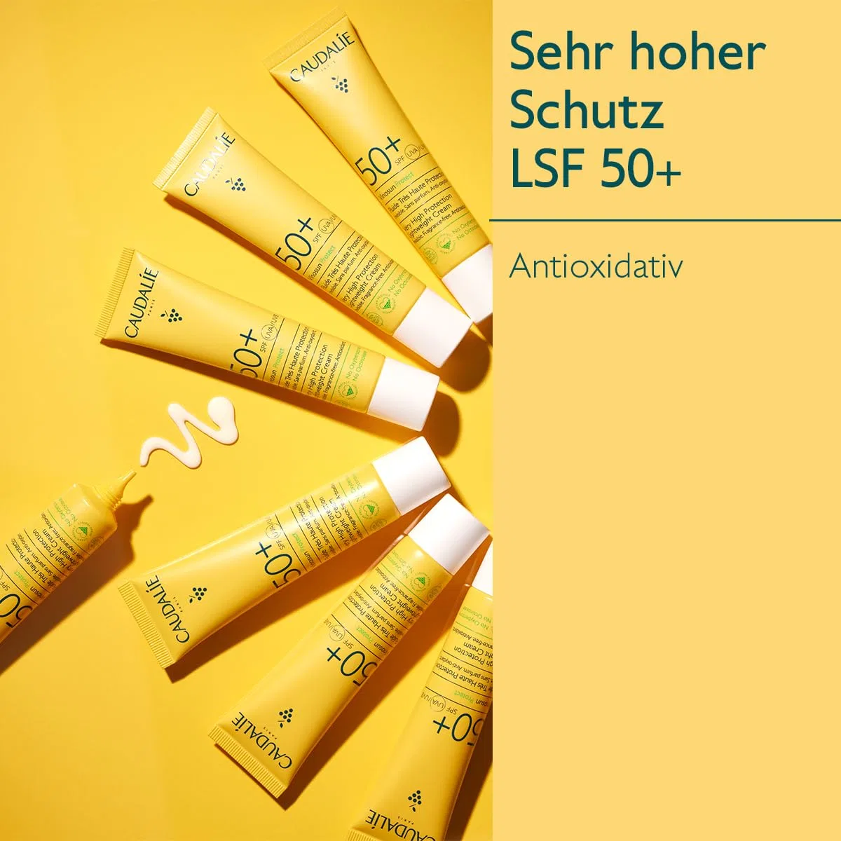 Солнцезащитный флюид Vinosun Protect SPF 50+, Caudalie, 40 мл — фото 2