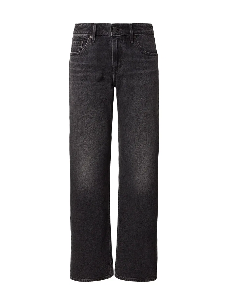 Джинсы LEVI'S Regular 'Low Straight' из черного денима