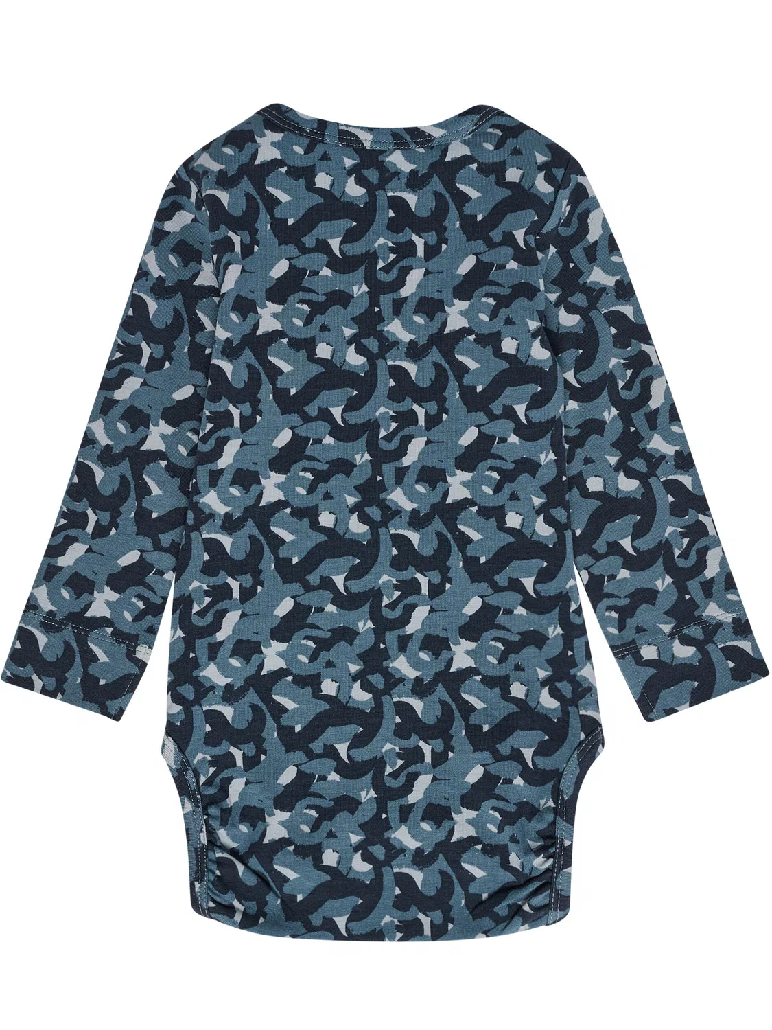 Детский хлопковый боди-комбинезон с длинным рукавом Hmljansen Boys Hummel, Dunkelblau — фото 2
