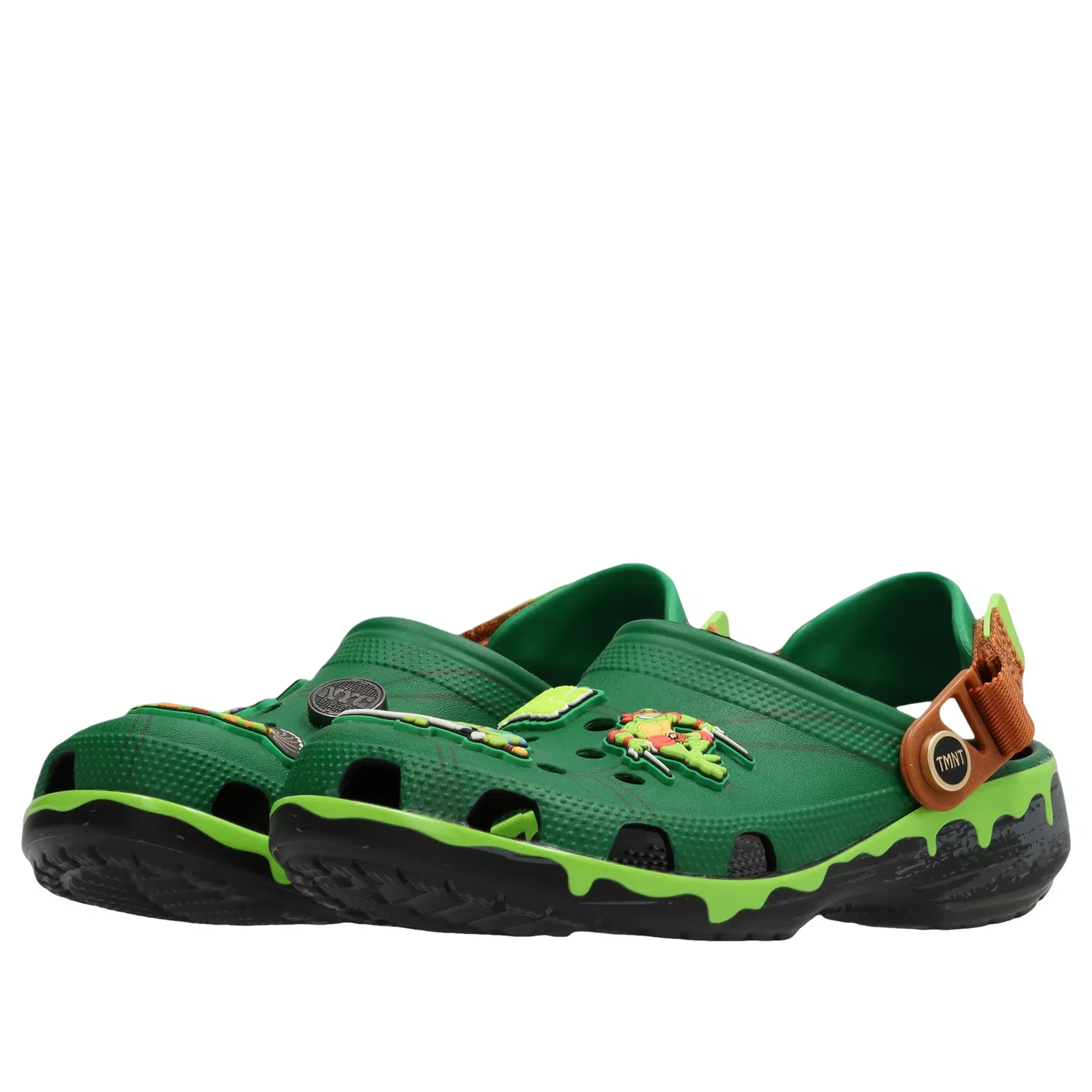 Детские сандалии-клоги с принтом Teenage Mutant Ninja Turtles модель Classic Clog Crocs, мультиколор — фото 3