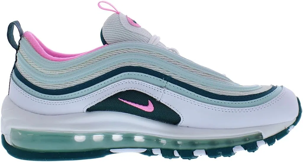 Детские кроссовки для девочек Nike Air Max 97 GS, White/Pink Spell/Geode Teal — фото 3