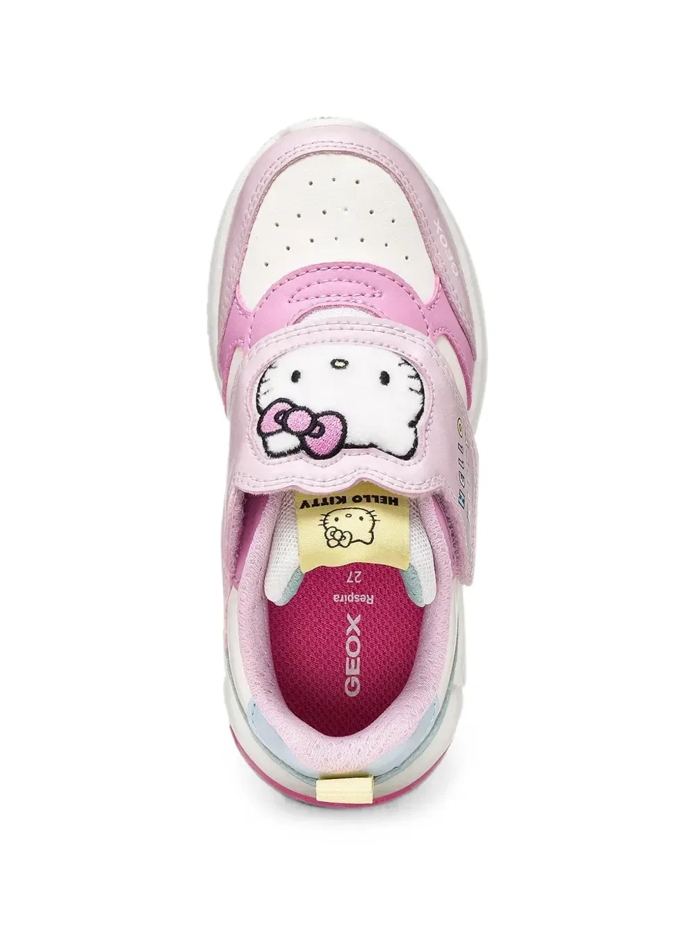 Кроссовки Hello Kitty на липучках Geox Kids, розовый — фото 4