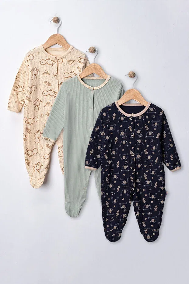 Детский комбинезон для сна с принтом хлопковый Enia Baby, Multicolor