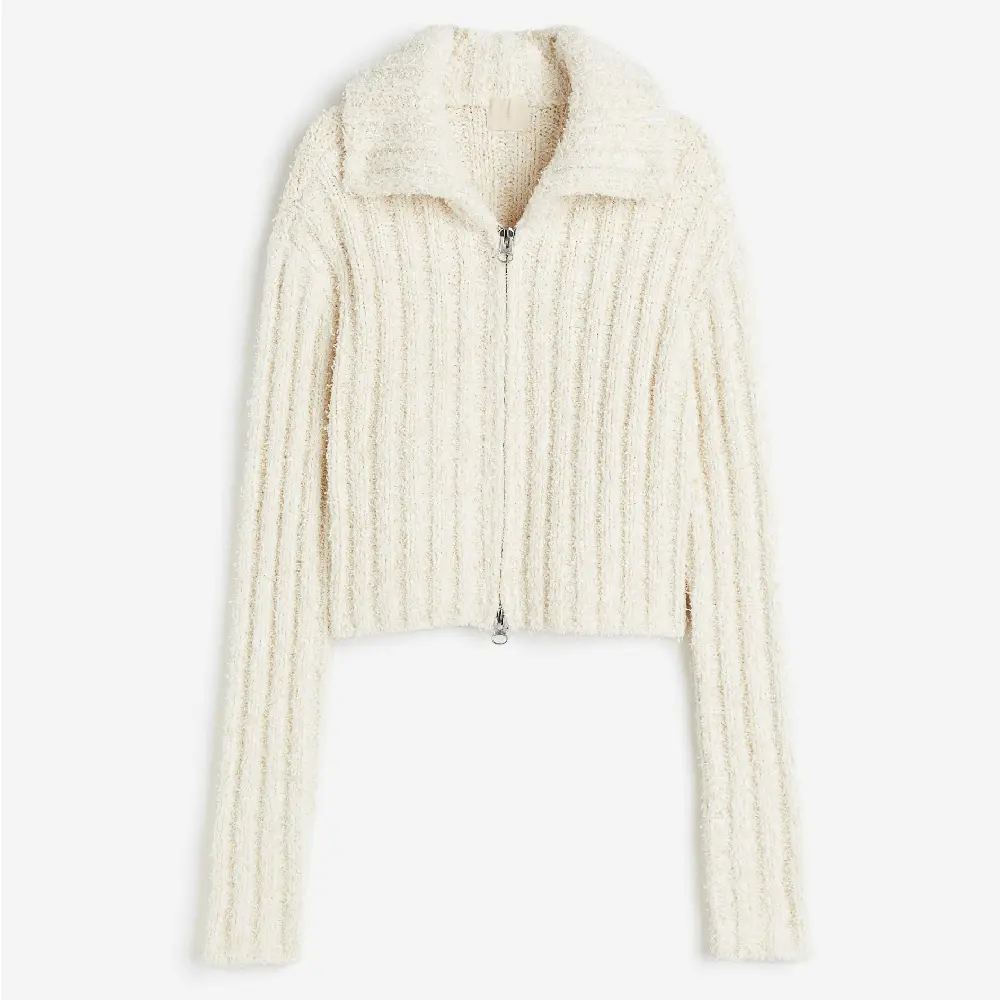 

Кардиган H&M Zipper, кремовый, Бежевый, Кардиган H&M Zipper, кремовый