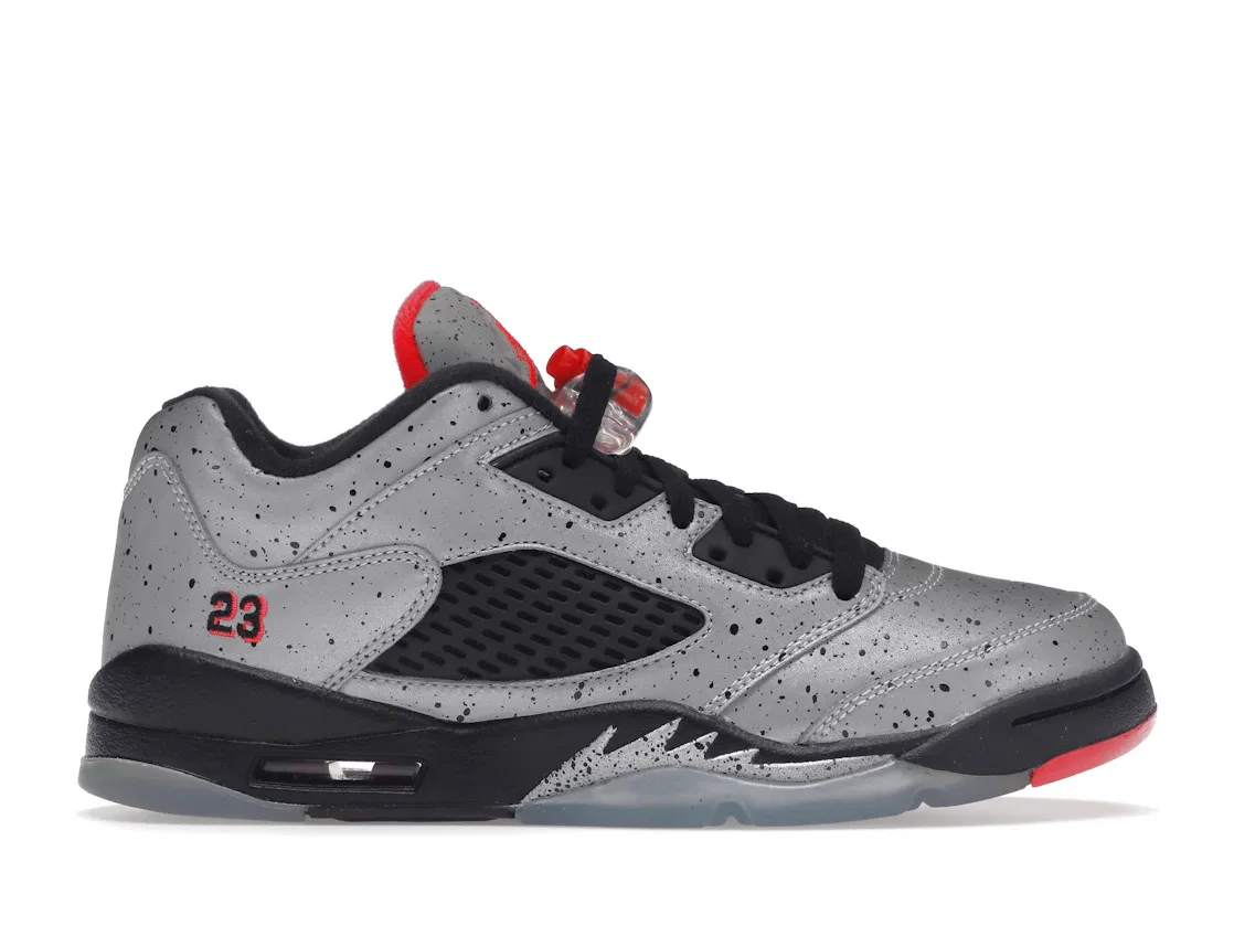 Детские кроссовки Lifestyle Jordan 5 Retro Low Jordan, Reflective Silver/Infrared 23-Black