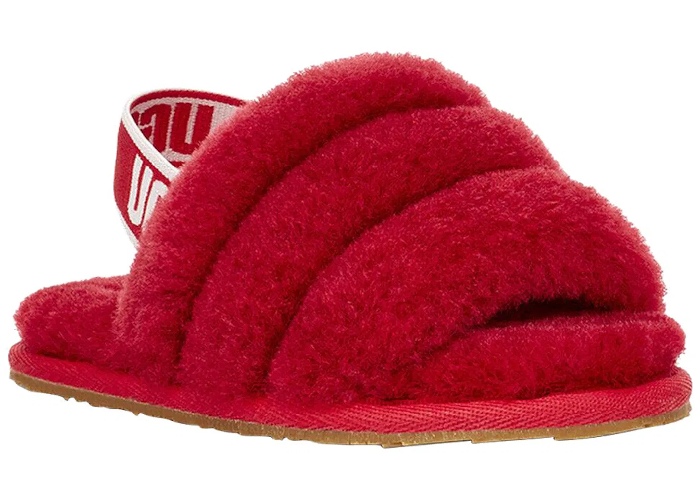 Детские сланцы UGG Fluff Yeah Slide, Ribbon Red — фото 2