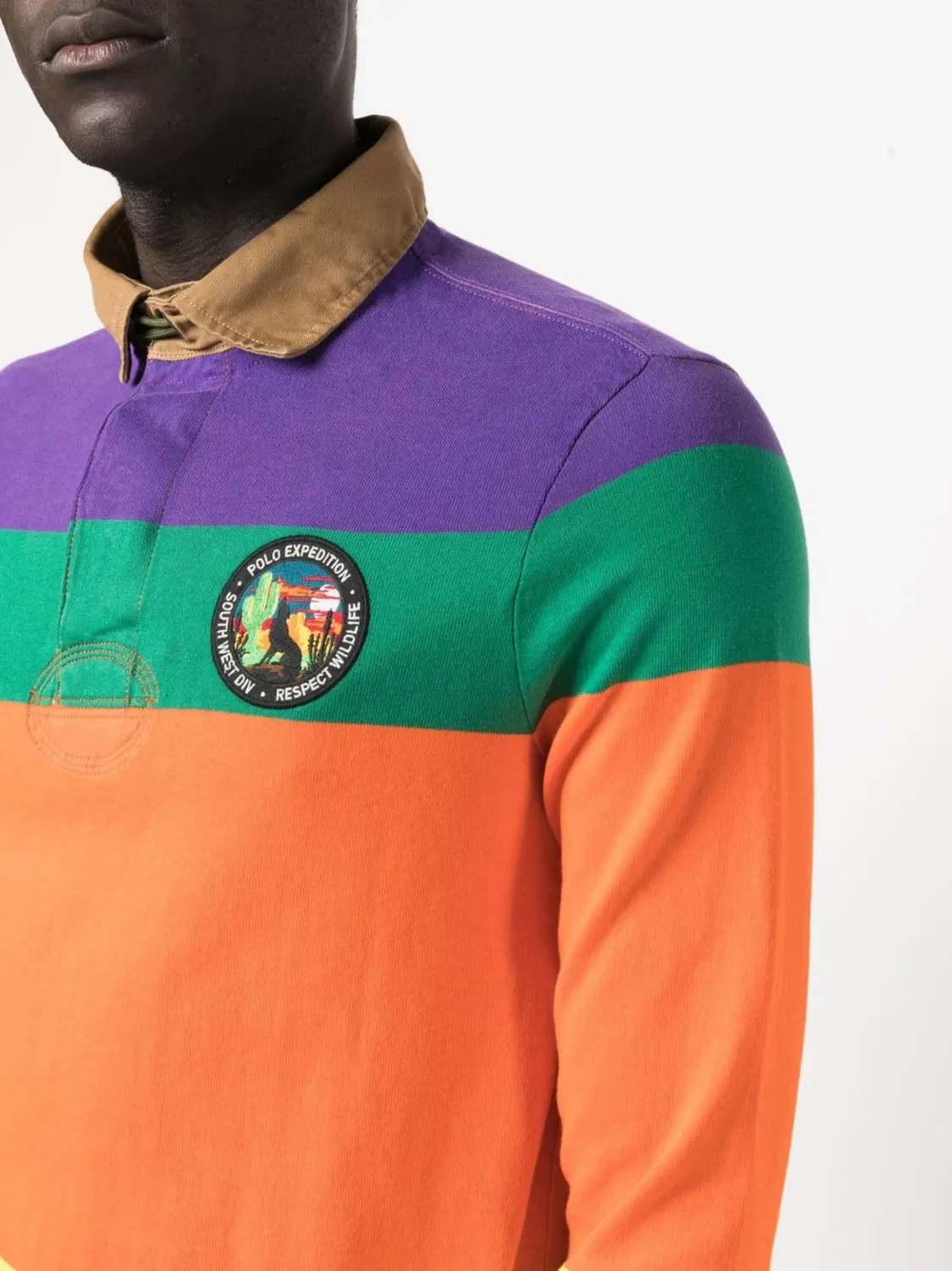 Рубашка-поло Voyager оранжевого цвета Polo Ralph Lauren, оранжевый — фото 2