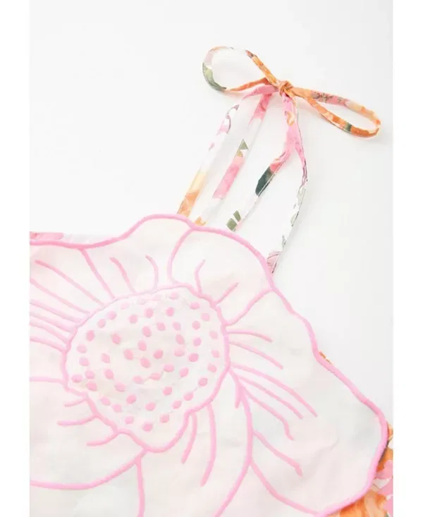 Детское платье для девочек с цветочным принтом Alessia Marlo Kids, Floral — фото 4