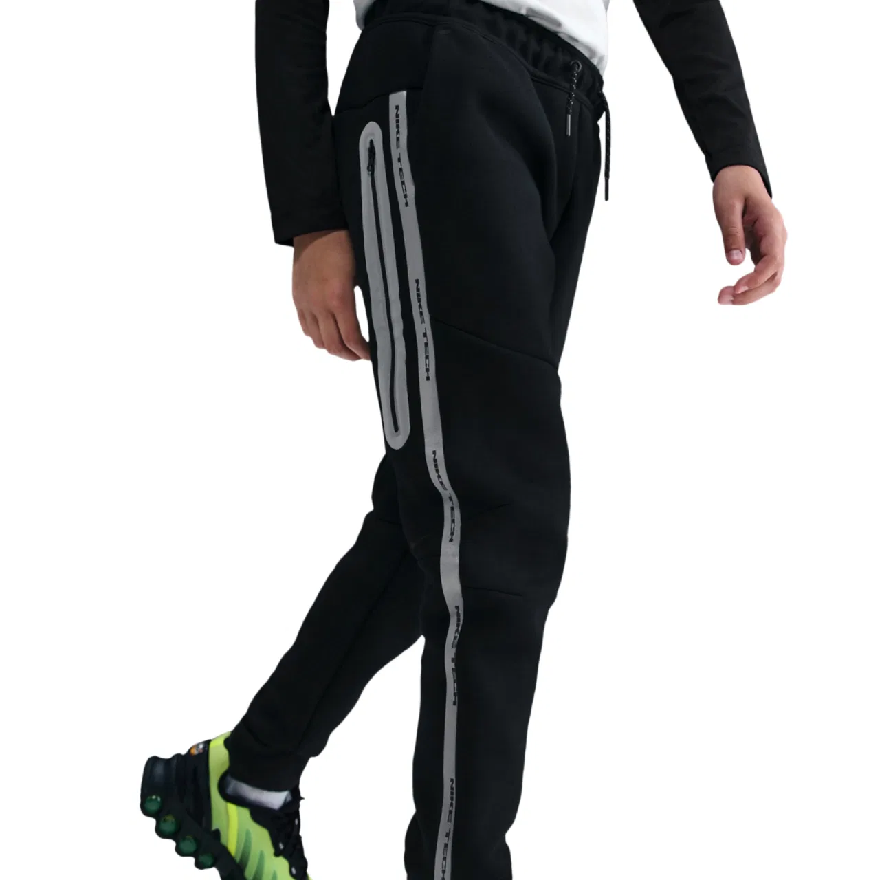 Спортивные брюки для мальчиков Tech Fleece Reflective Nike, черный — фото 2