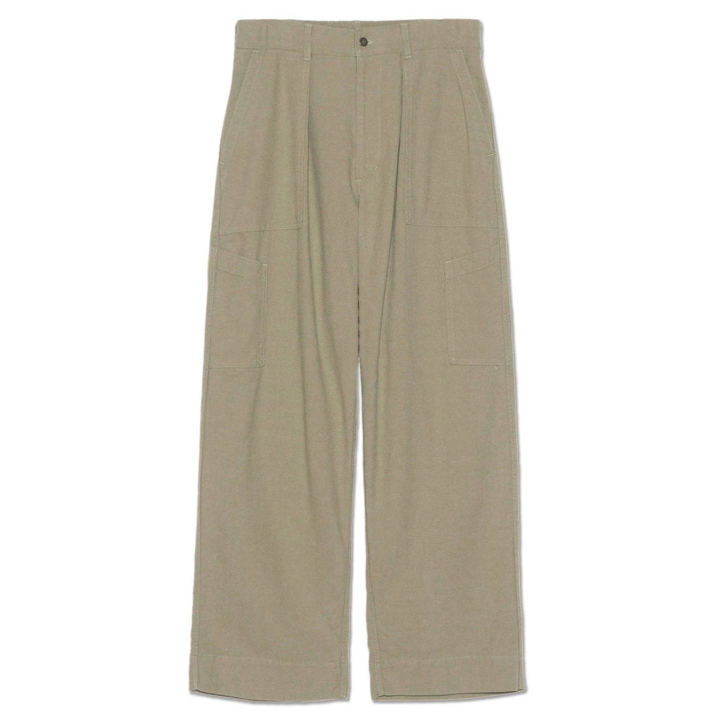 

Брюки SS26 Silk Nep Cotton Twill Deck Casual для мужчин Nanamica, хаки бежевый