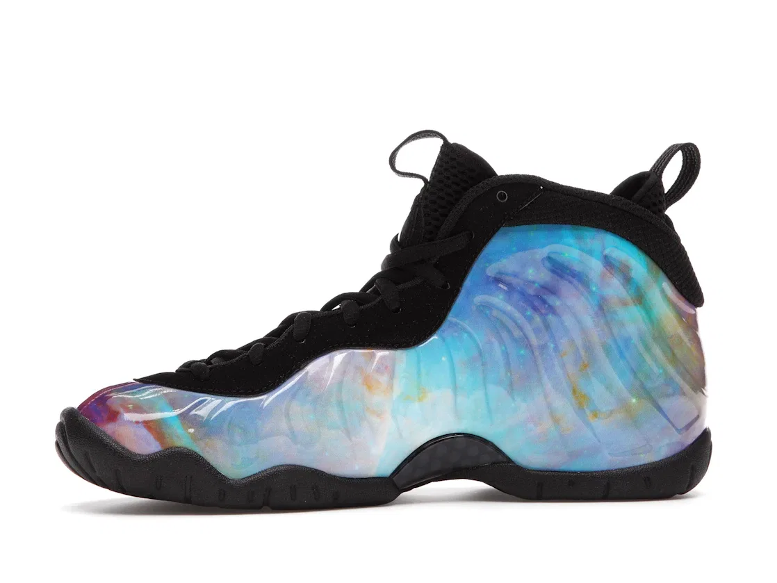 Детские кроссовки с принтом Nike Air Foamposite One Big Bang, Team Orange/Dark Grey-Black — фото 3