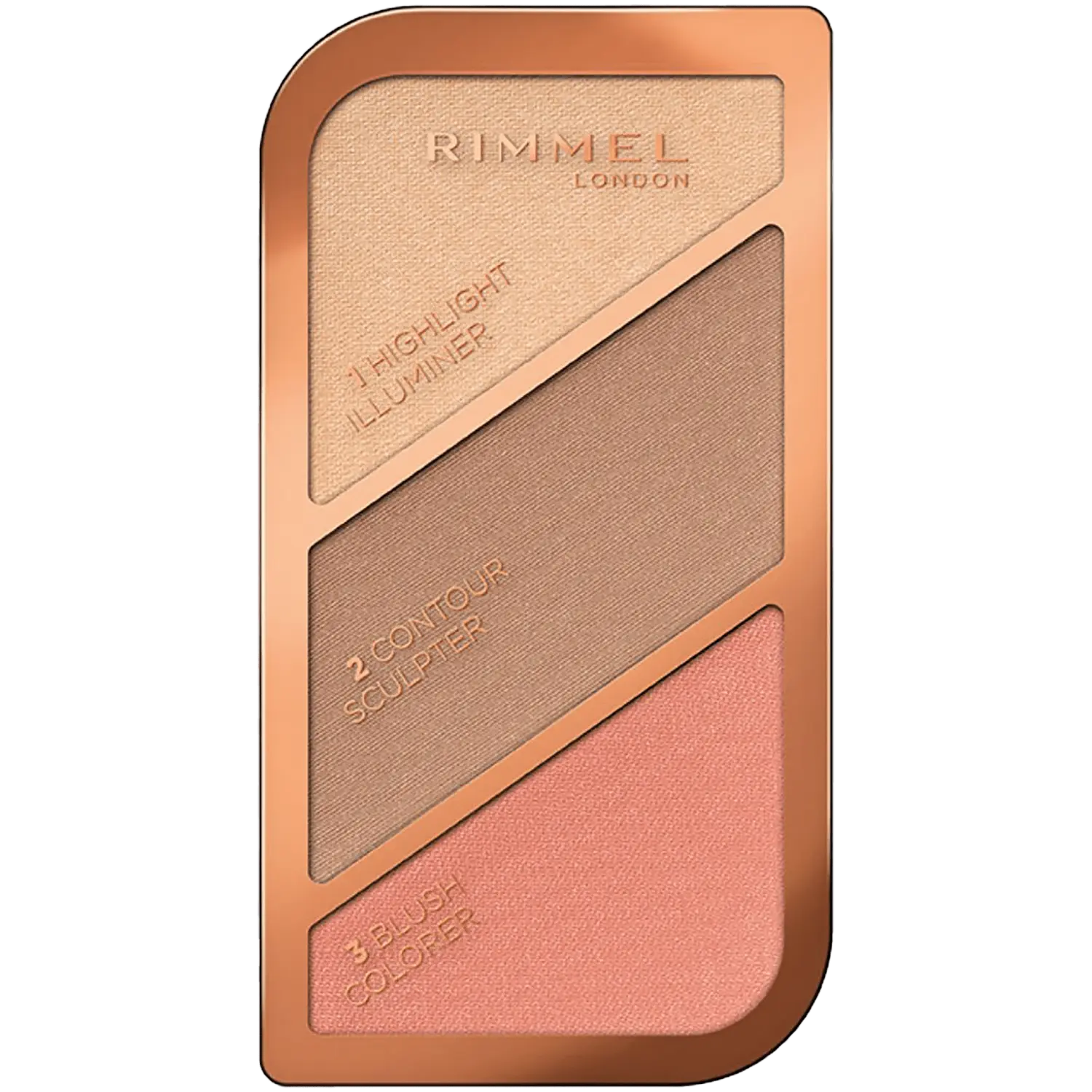 Rimmel сияющая палетка для контурирования лица Coral Glow 002, 20 г — фото 2