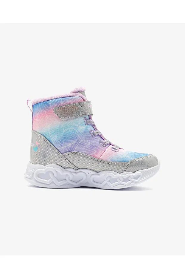 Детские ботинки для девочек с узором Skechers, Gray — фото 2