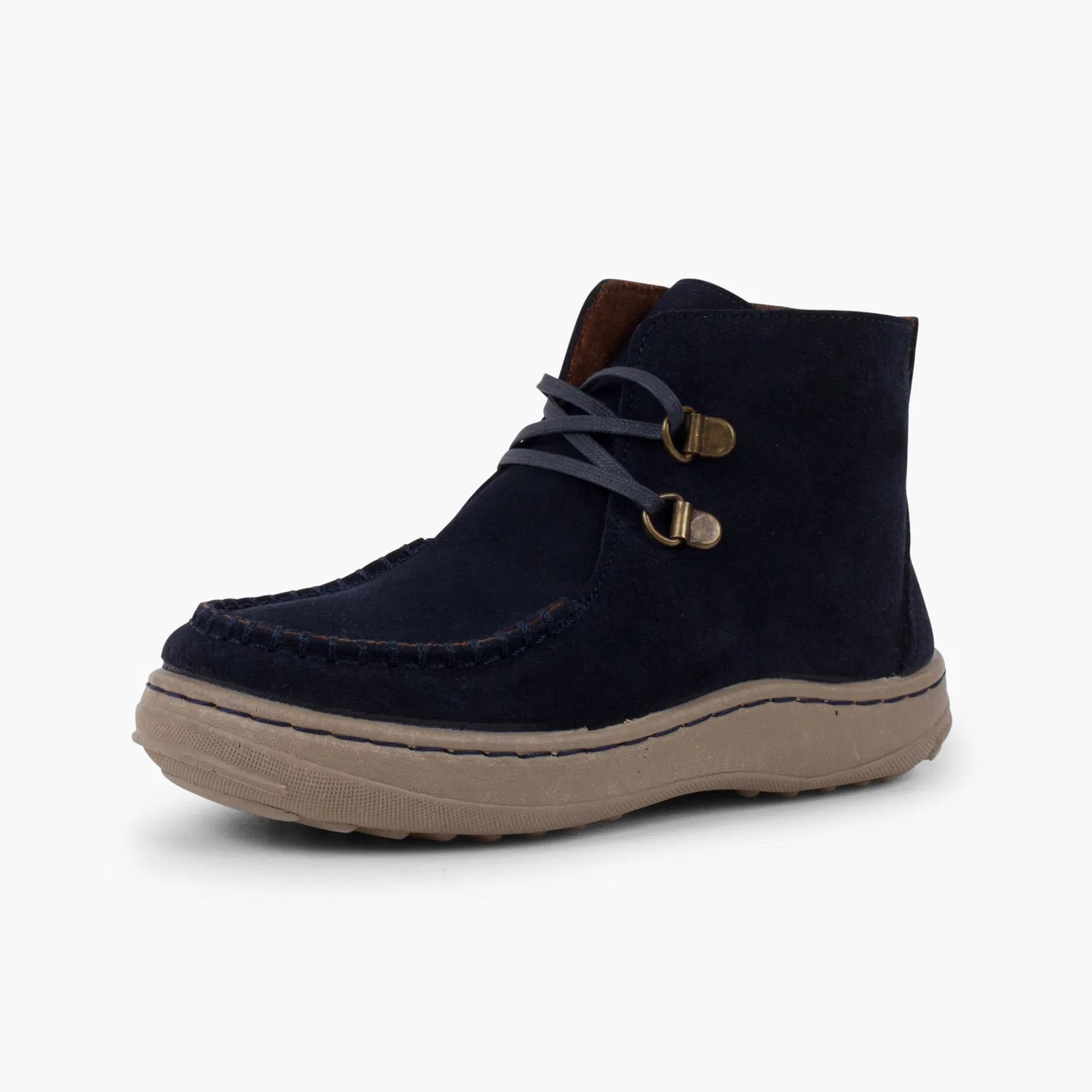 Детские ботинки для мальчиков на шнуровке Pisamonas Indian Boots With Laces and Non-slip Sole, Blue — фото 2