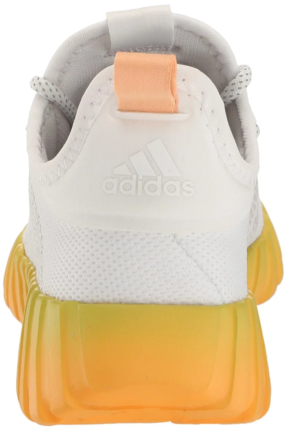 Детские кроссовки для мальчиков с полосками Kaptir Flow Adidas, White Crystal White Orange Hazy — фото 3